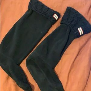 Hunter Fleece and Cable Knit tall socks inserts